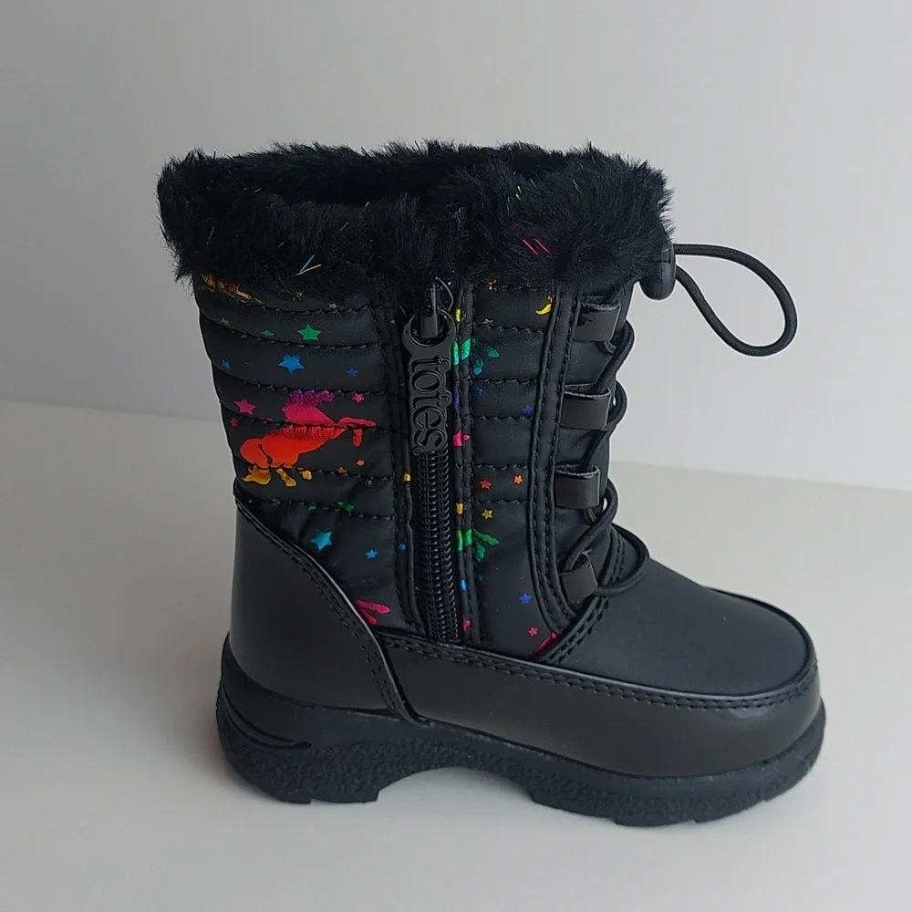 totes Reena Toddler Girls Waterproof Snow Boots size 6‎ M